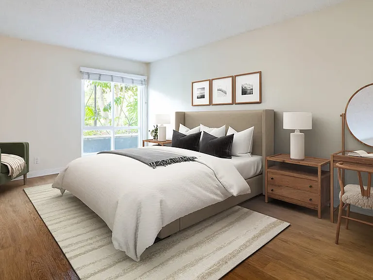 Bedroom with Hard Surface Flooring