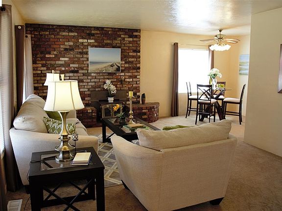 Cozy living room with fireplace