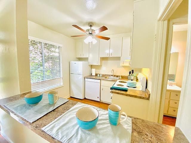 Downstairs Studio Breakfast Bar View of Kitchen