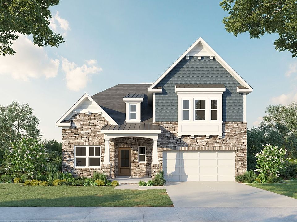 Cottage Elevation 2 Car Garage