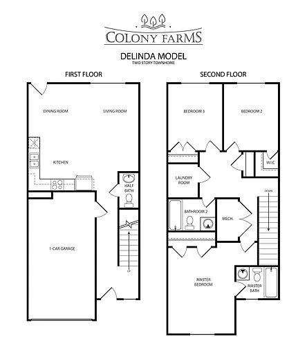 Floor plan 2-Story Delinda