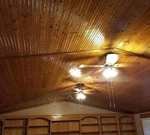 Vaulted ceiling - great room