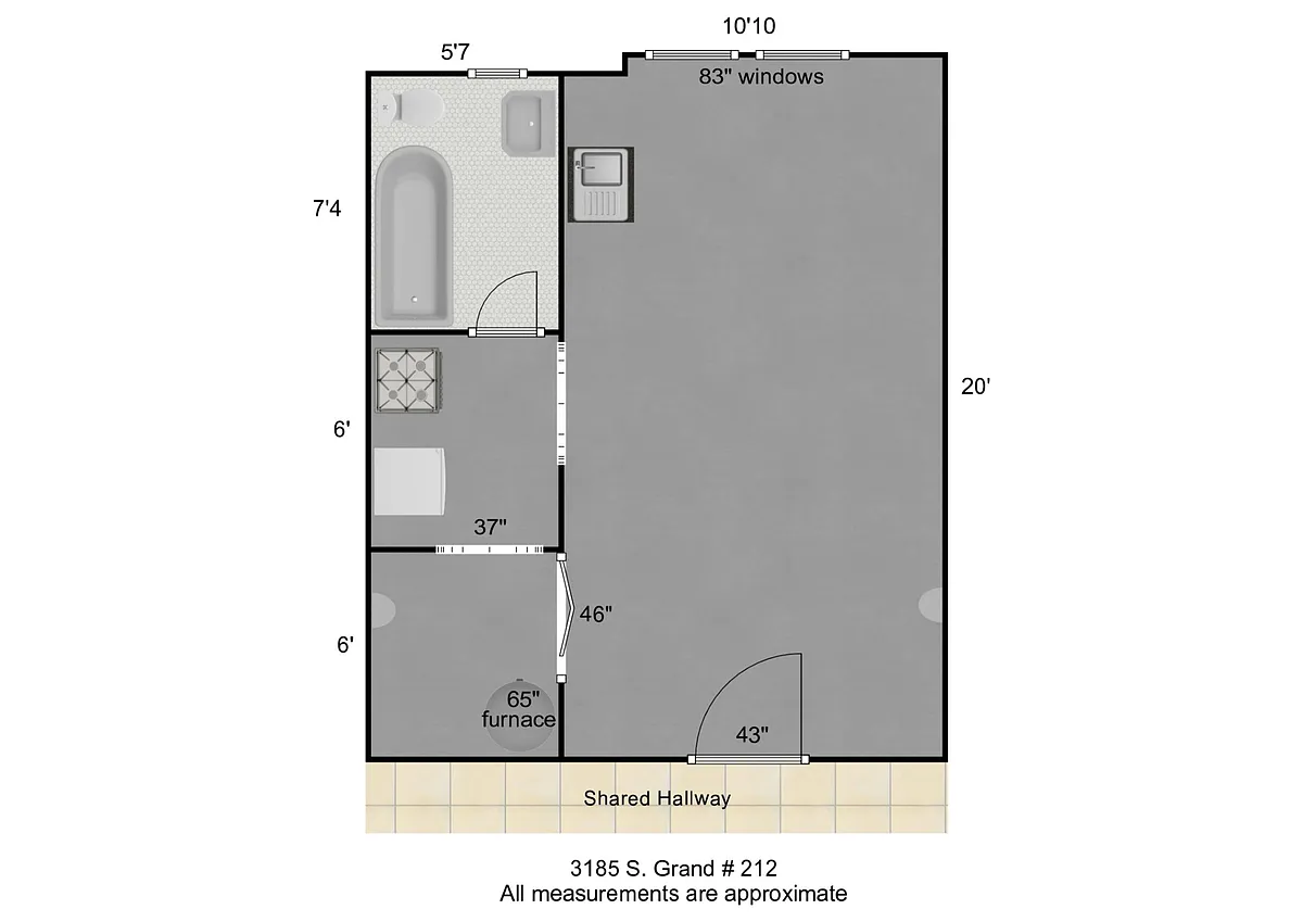 Floor plan 212 and 312