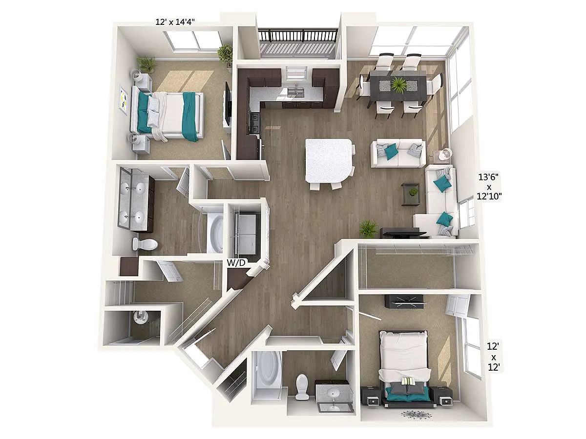 Floor plan Furnished-F-B5