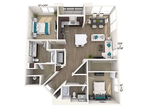 Floor plan Furnished-F-B5