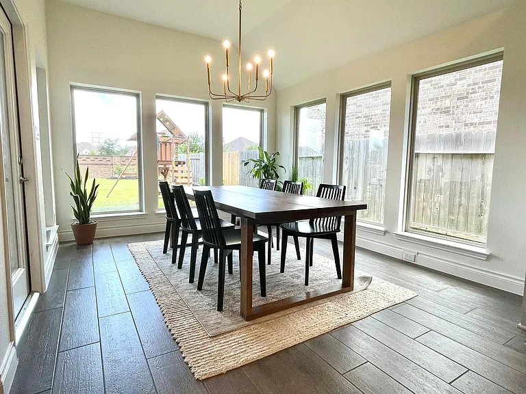 Updated dining room chandelier