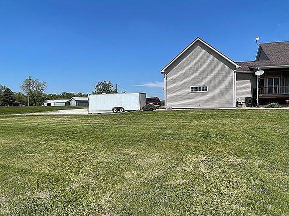Rear view showing garage