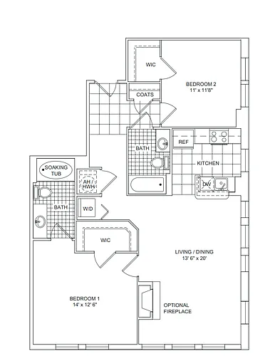Floor plan Carlyle II