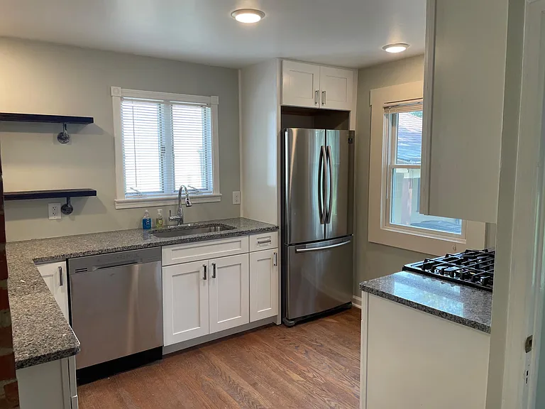 Newly remodeled kitchen with all new appliances and cabinets
