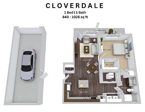 Floor plan Cloverdale