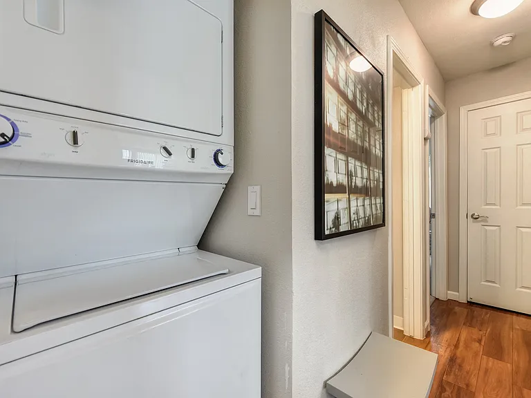 Stackable Washer and Dryer in Home