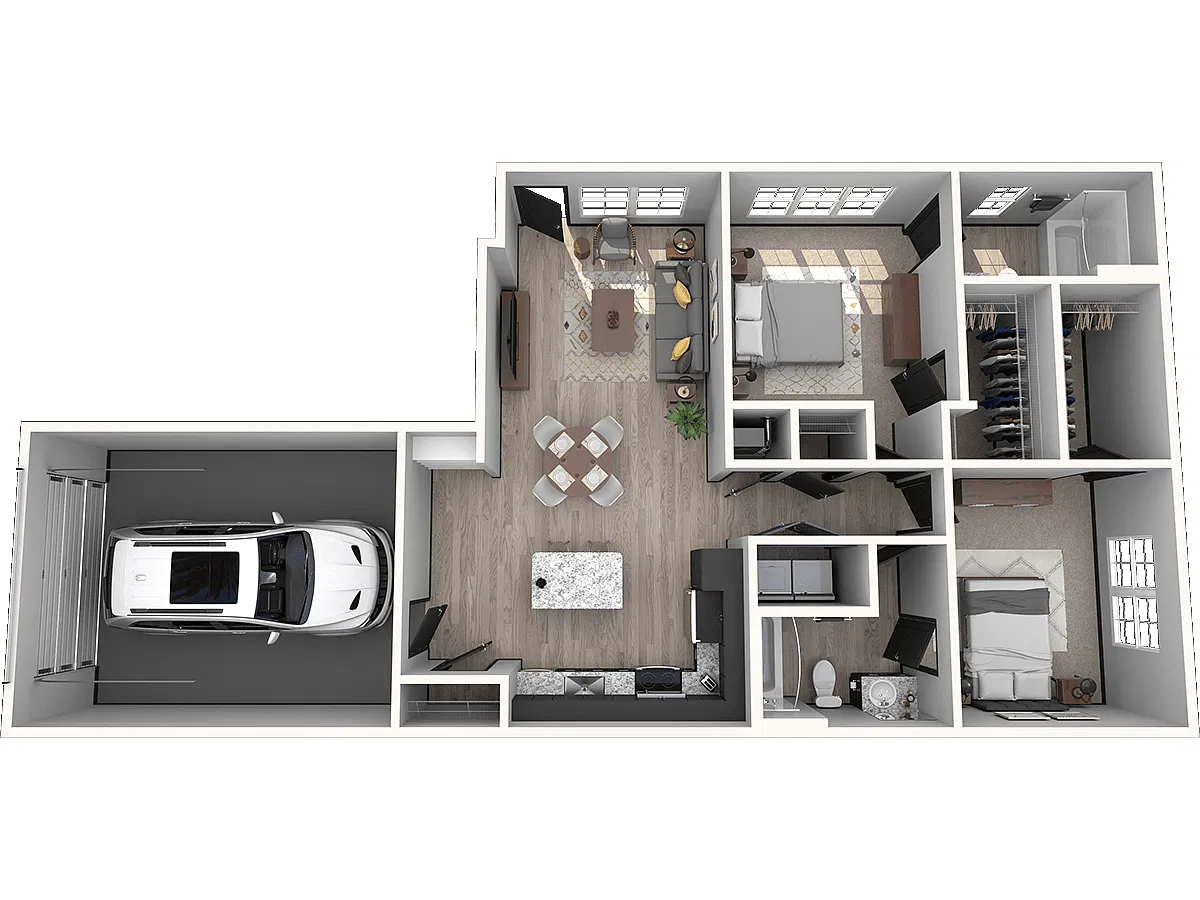Floor plan Mt. Bierstadt (Garage)