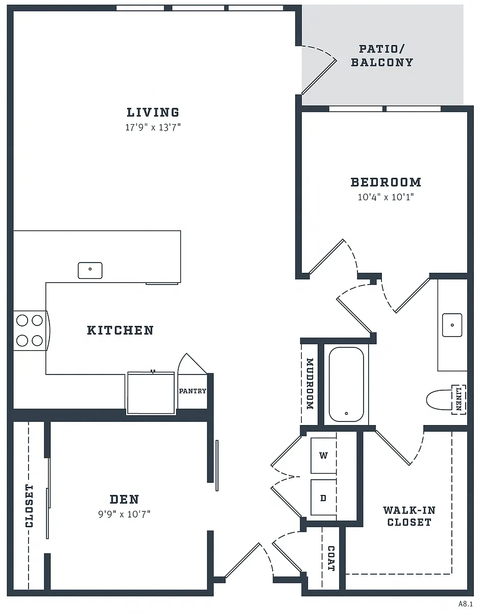 Floor plan A13 Den