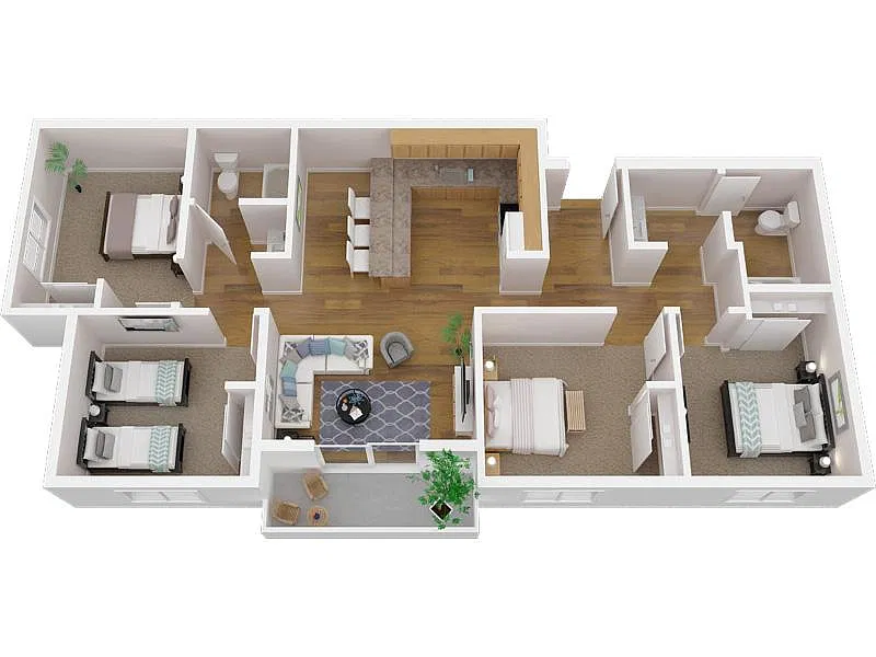 Floor plan 4 Bedroom