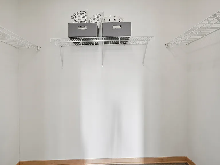Maximize your living space with this organized and spacious closet. Maximize your living space with this organized and spacious closet.