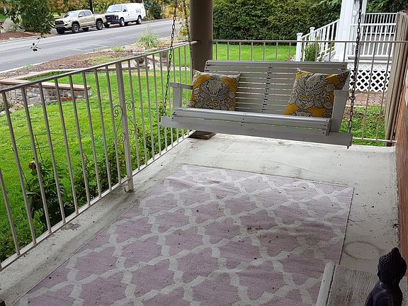 Porch swing out front.