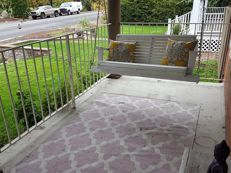 Porch swing out front.