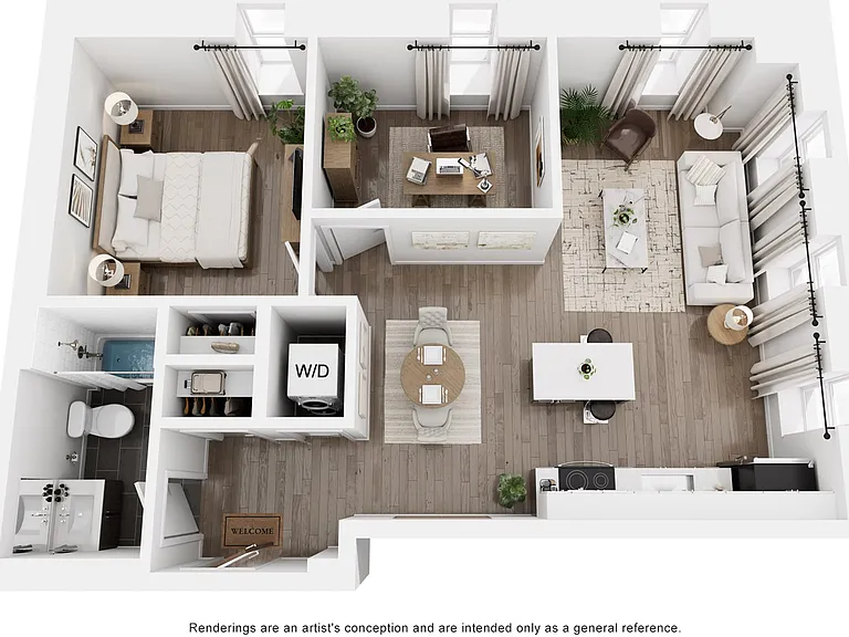 1 bedroom + den 1 bedroom + den