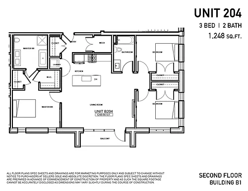 Floor plan B-204