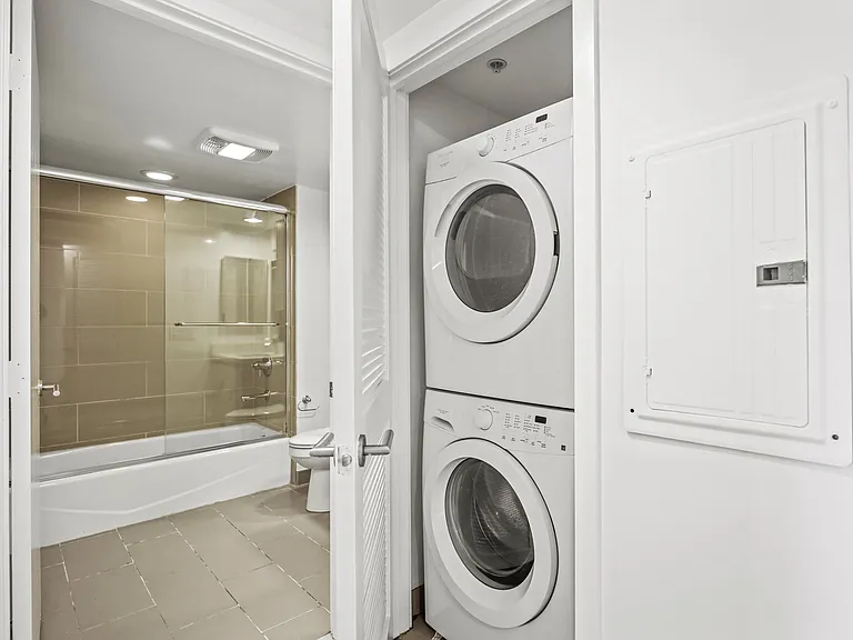 Front loading washer and dryer