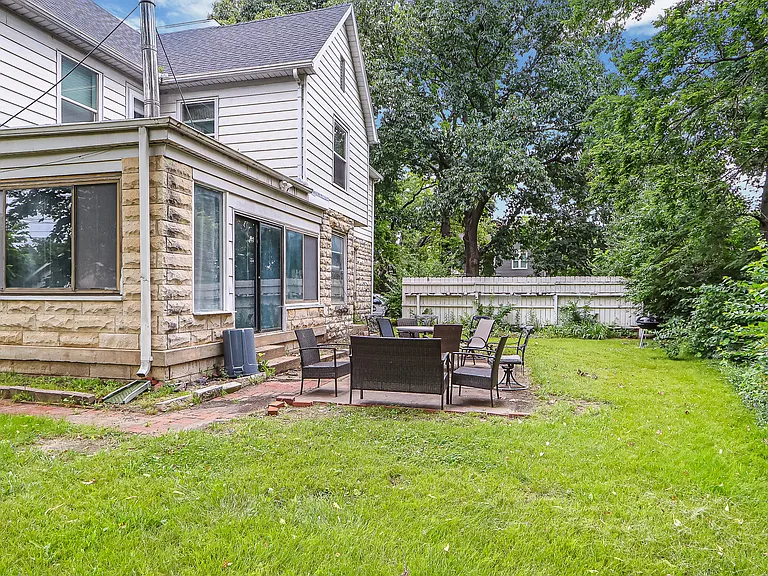 Large back yard