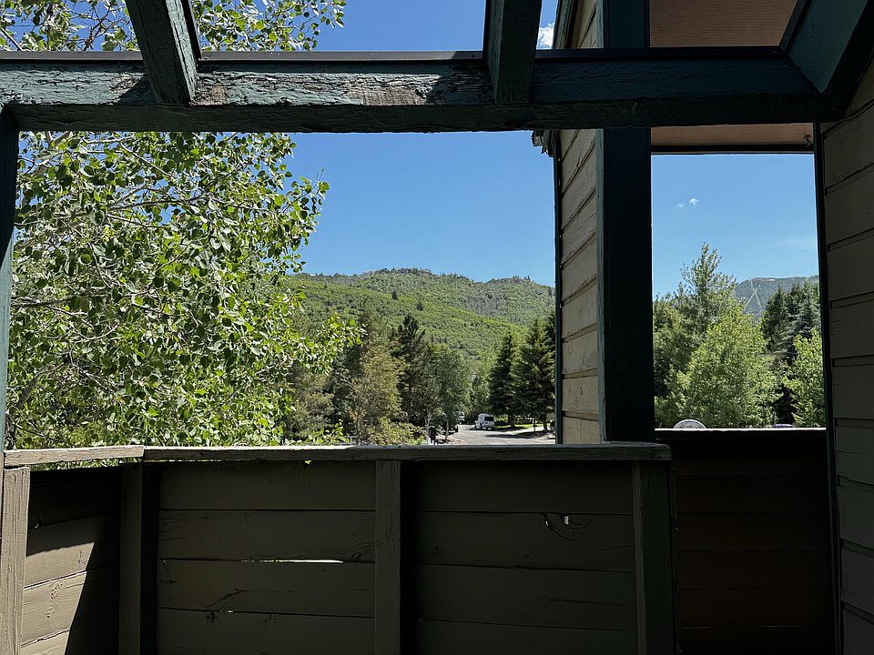 Main floor deck area with mountain view
