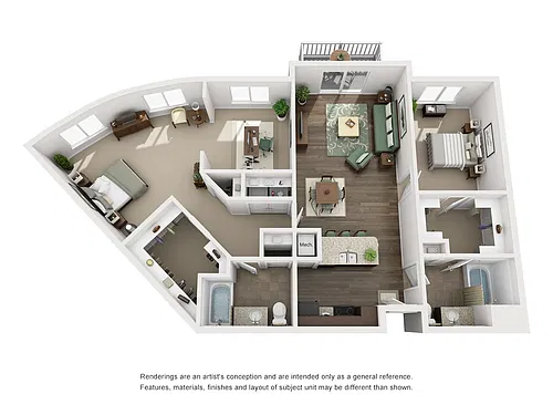 Floor plan 2 Bedroom