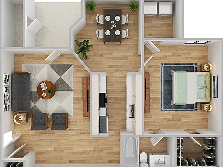 1 Bedroom | 1 Bath | 893 SF 1 Bedroom | 1 Bath | 893 SF