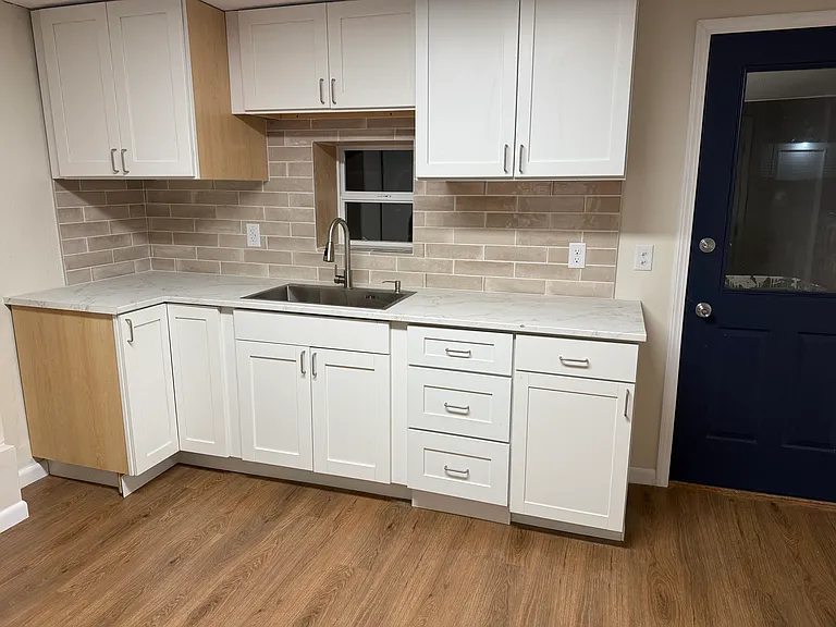 Kitchen and entry door