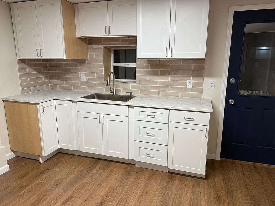 Kitchen and entry door