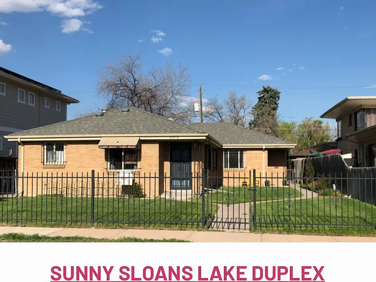 Sloan Lake Park across the street.