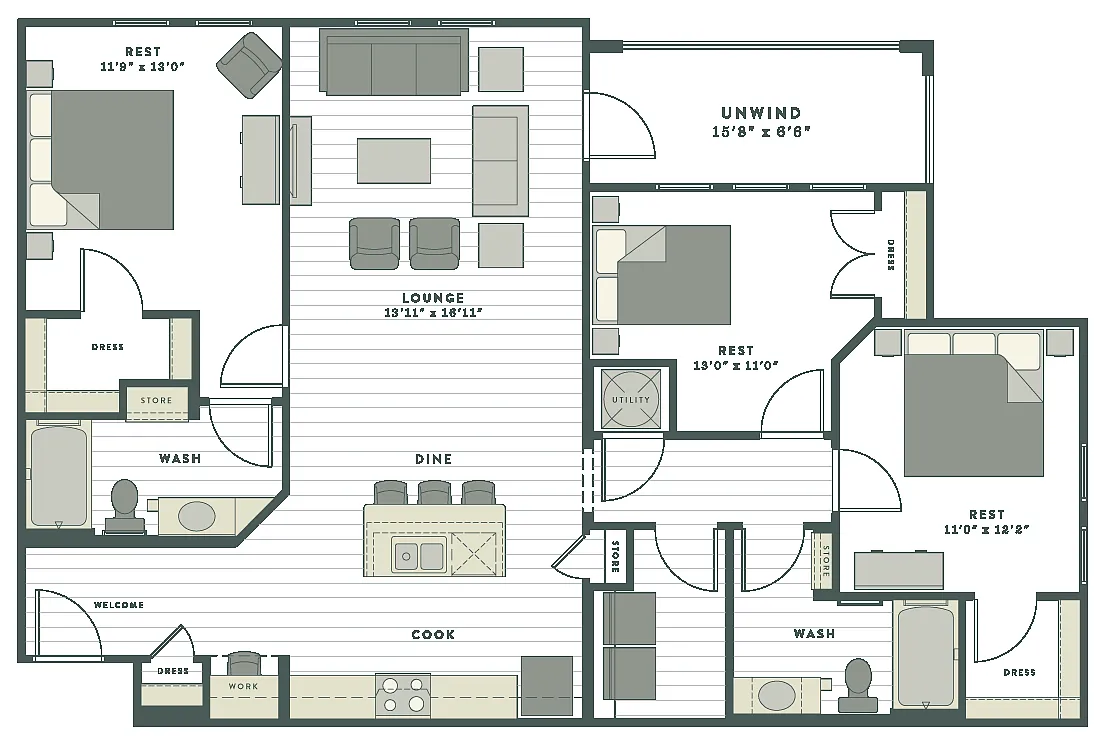 Floor plan The Dorothy