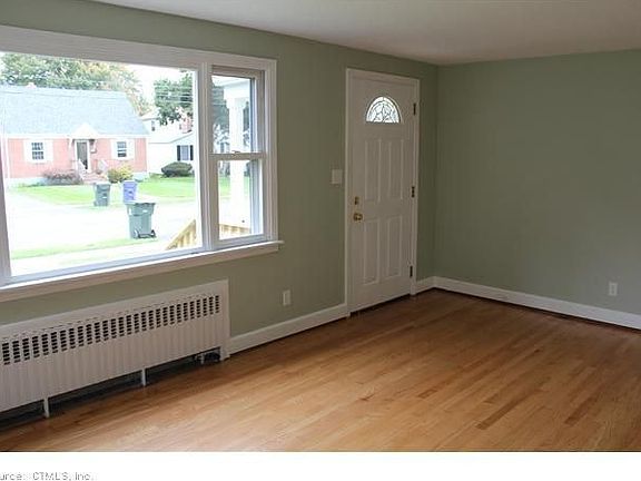 Front door into living room