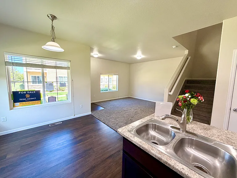 1st Floor Kitchen, Dining, Living Room Beyond
