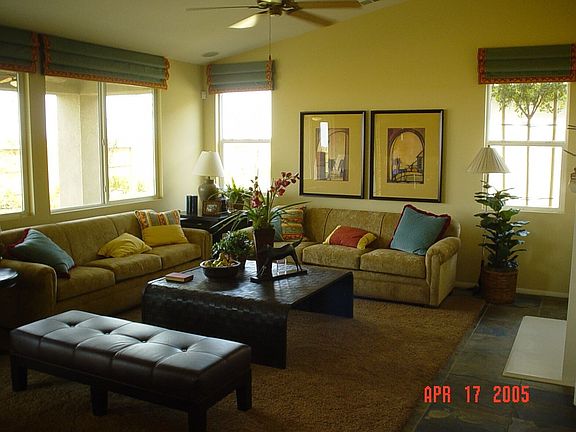 Large family room opens from kitchen and nook.