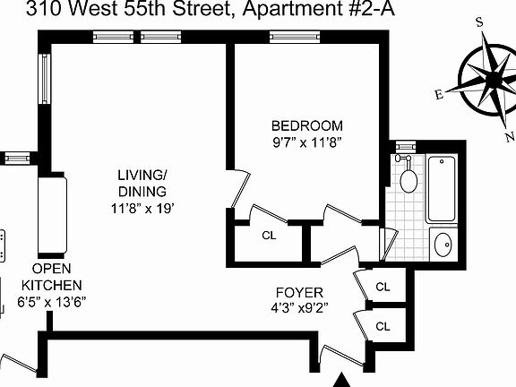 5th image of 310 W 55th St APT 2A