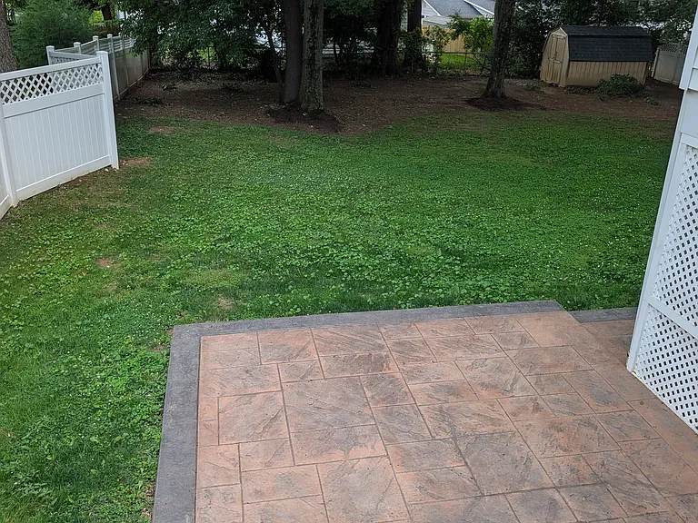 Concrete patio