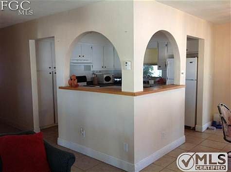 Looking from Living Room into Kitchen.