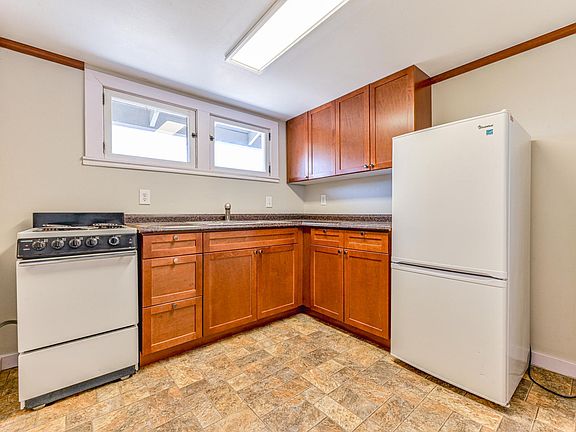 Kitchen with partial mountain views