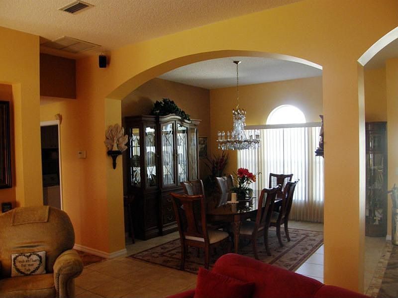 light filled formal dining room 