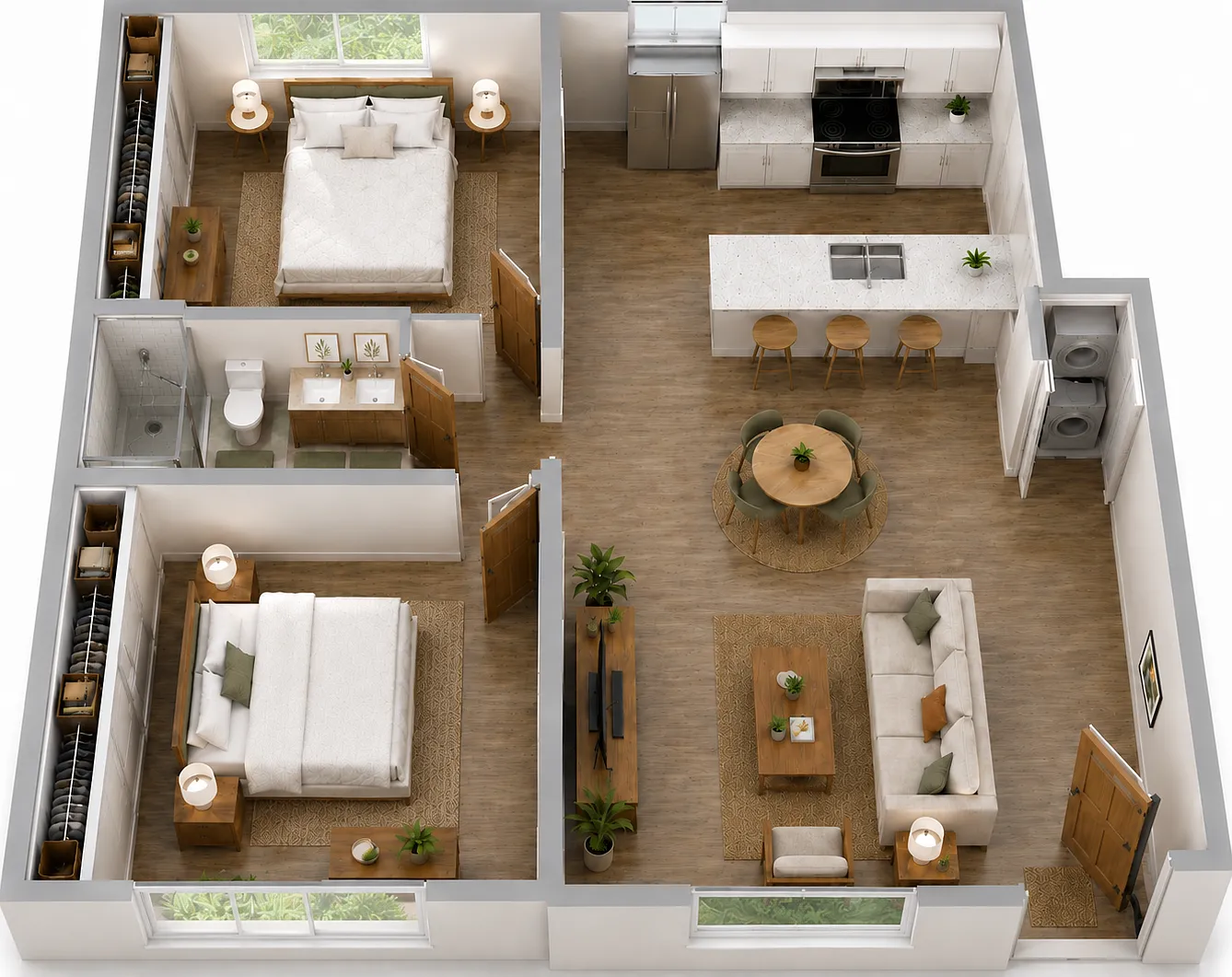 2 bed, 836 sqft, $1,490 — Photo 3
