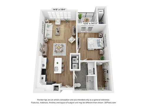 Floor plan 1F HC