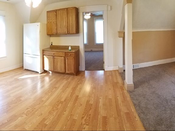 kitchen and living room