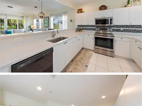 New quartz counters! Breakfast room! Windows! Sun comes up in this kitchen!