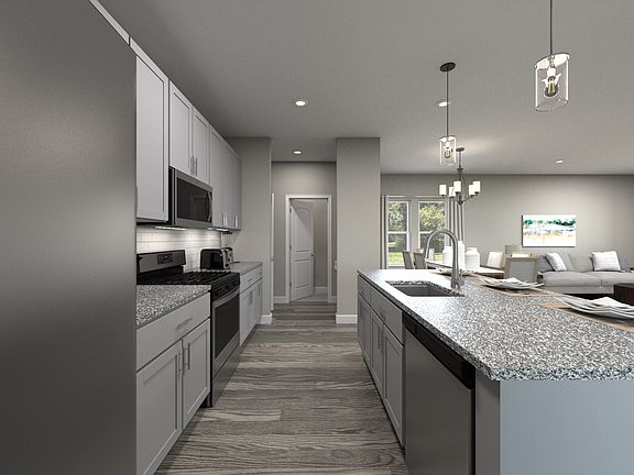 Plenty of counterspace makes the at-home chef feel right at home.