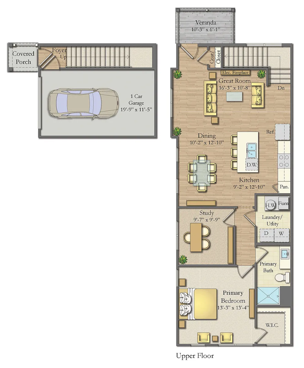 Floor plan Cambridge Townhome