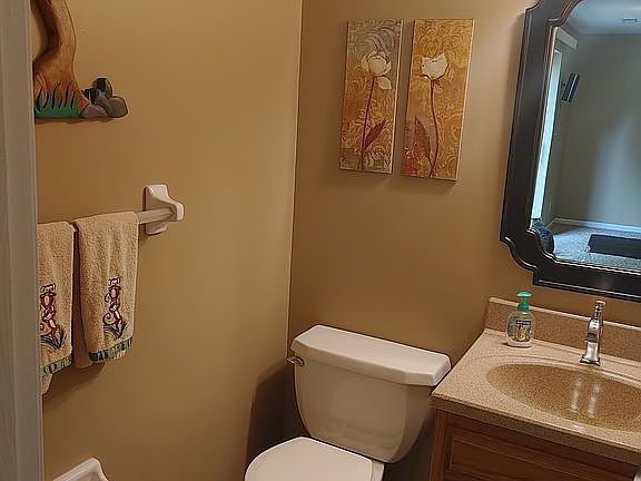 Half bath finished basement