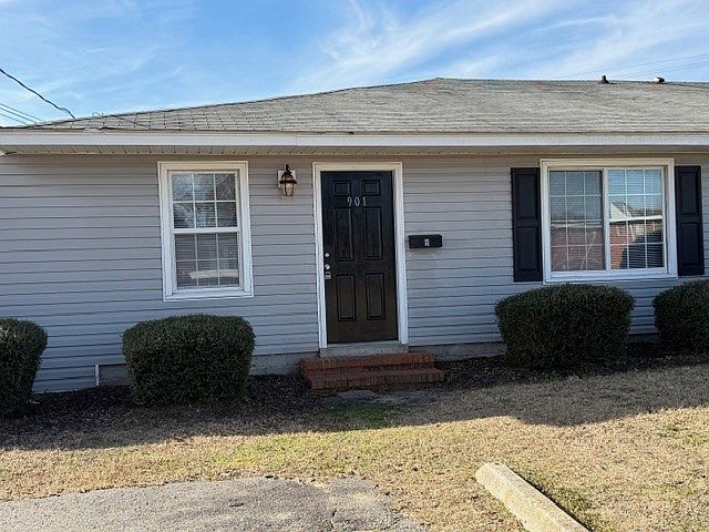 Front View, adjacent parking