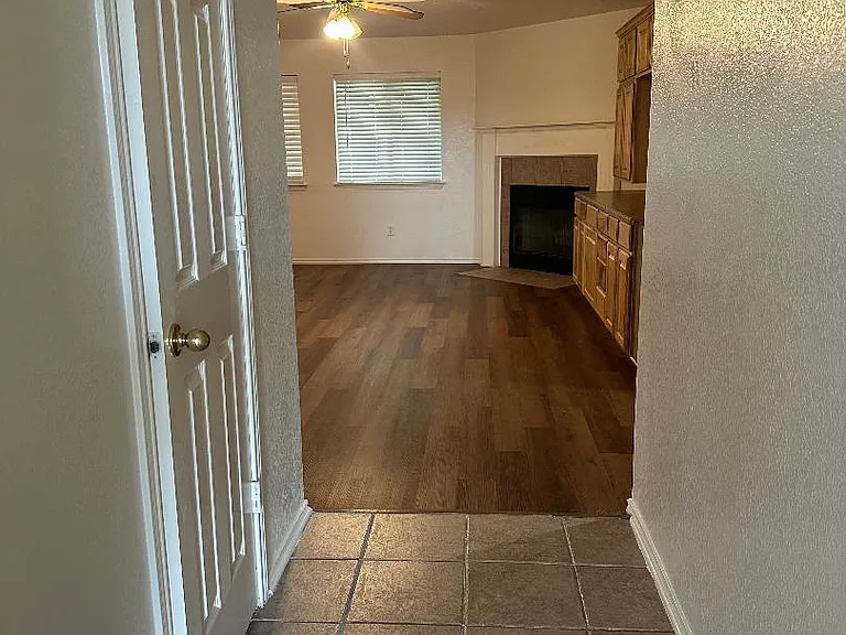 View of living room from front door