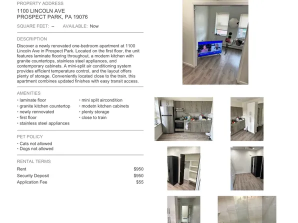 1100 Lincoln Ave APT E5, Prospect Park, PA 19076